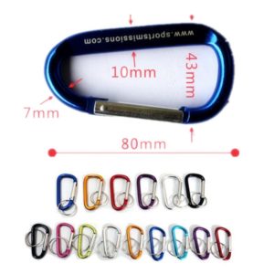 aluminum carabiner with keyring