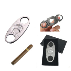 Quality Cigar Cutter Double Blade Stainless Steel