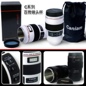 Camera Lens Travel Coffee Mug Macro