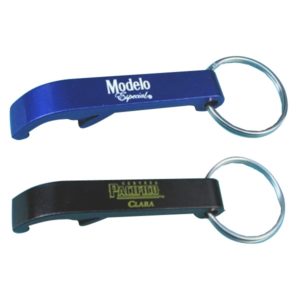 Aluminum Bottle Cap Opener with Split keyring