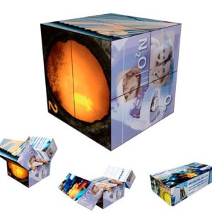 Deluxe Jumbo Puzzle Cube 4" Unfolding Flip and Fold