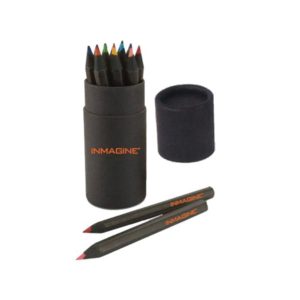Colored Pencils Set In Recycled Tube 12-Pre-Sharpened