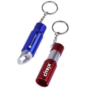 Mini LED Flashlight Bottle Opener Keychain