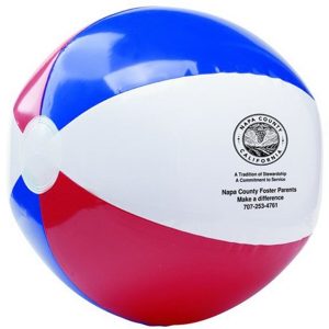 Beach Ball Patriotic Red White and Blue 16"