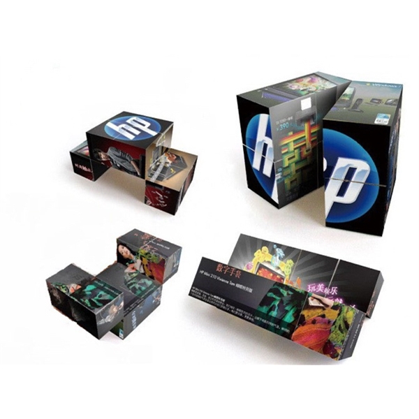 Puzzle Cube Folding Custom Full-Color 2.75" Non-Magnetic