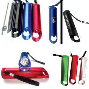Flashlight with Bottle Opener Metal