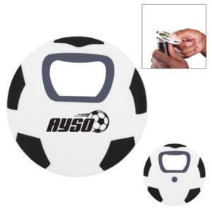 Soccer Ball Shaped Bottle Opener With Magnet