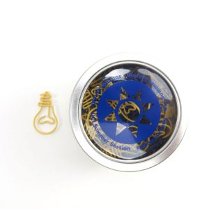 Paper Clips Custom Shape in Round Tin Container