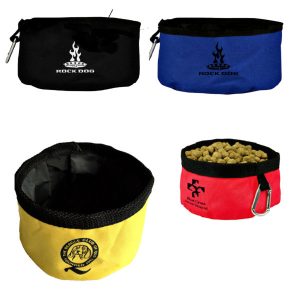 Pet Water Bowl Folding with Carabiner Clip