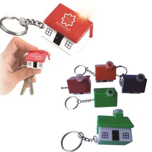 Mini House Shape Light Keychain