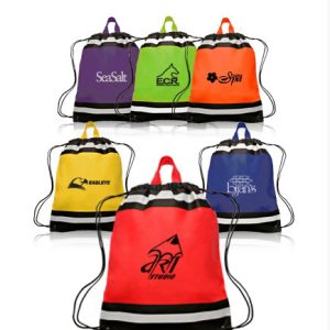 Sports Backpack with Reflective Stripe Non-Woven