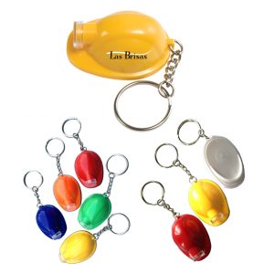 Construction Helmet Light Keychain