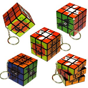 Puzzle Cube Keychain Halloween Personalized