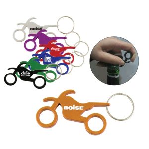 Motorcycle Shape Bottle Opener Keychain Keyring Aluminum
