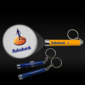 Projection Flashlight Keychain