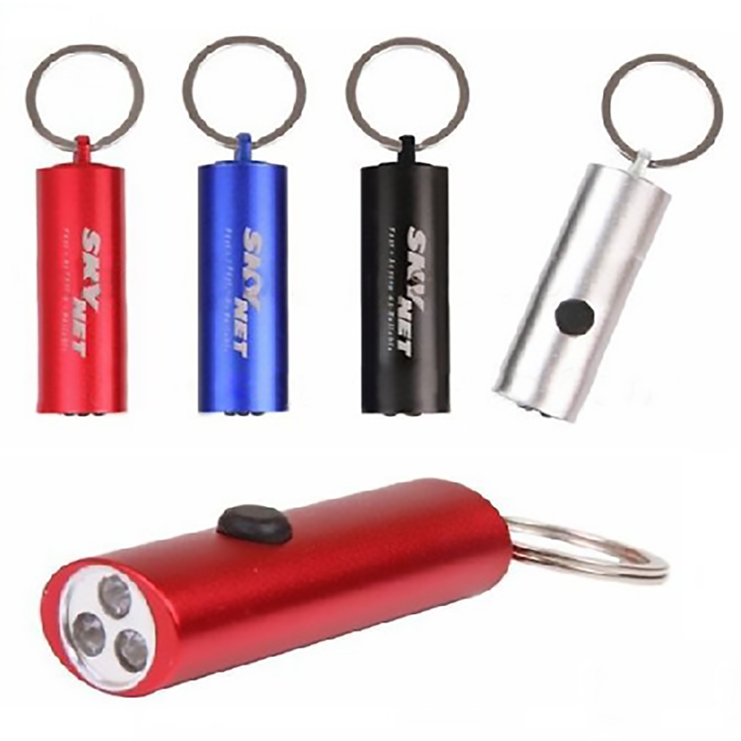 Mini Metal LED Flashlight Keychain