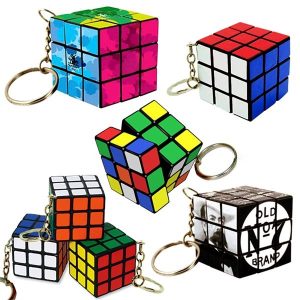 Mini Puzzle Cube Keychain Full Color Customize