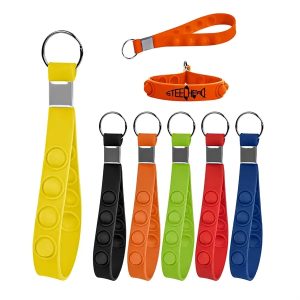 Push Pop Fidget Keychain Bracelet