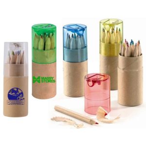 Colored Pencil Set 12-pcs And Sharpener