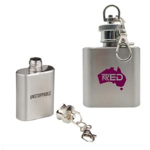 Stainless Steel Flask Keychain 1 oz