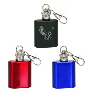 Mini Flask Steel Keychain