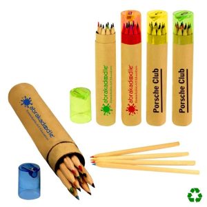 Colored Pencil Set with Lid Sharpener Customized