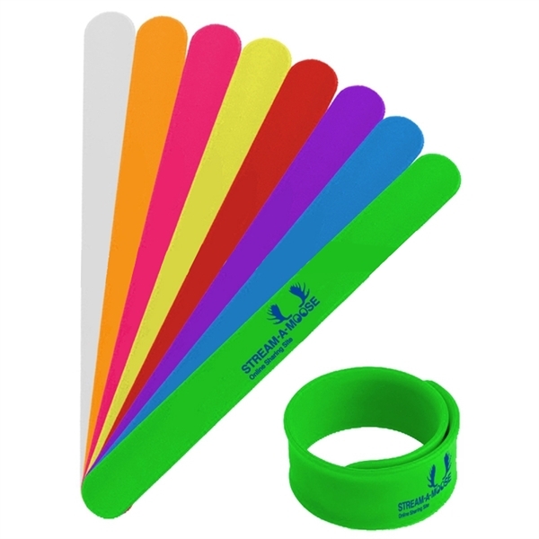 Silicone Slap Band Bracelet Wristband - Image 2