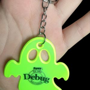 Ghost Keychain Tag PVC High Visibility Reflective