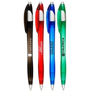 Custom Derby Ballpoint Pen Translucent