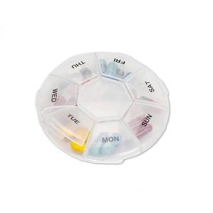 Round Pill Organizer case