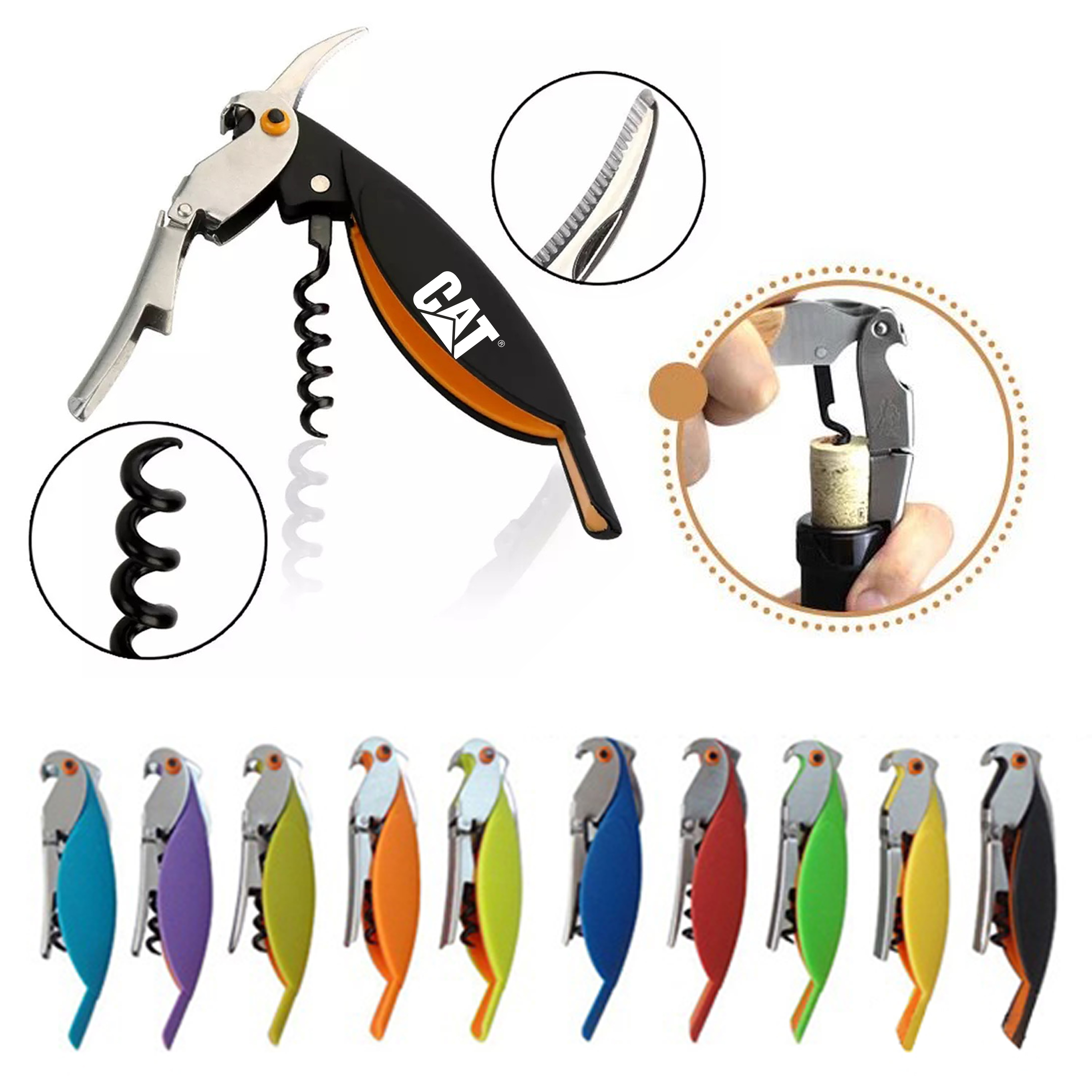 Wine Opener Corkscrew Parrot All-In-One