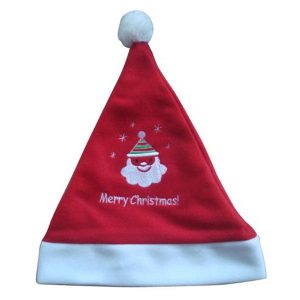Custom Santa hat with white trim
