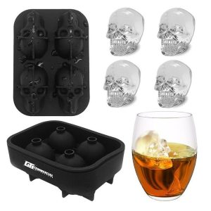 Ice Mold Tray Skull Shapes 3D